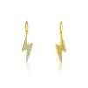 Mama Bijoux Double Sided Diamond Lightning Bolt Charm Outlet