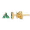 Mama Bijoux Emerald Trio Stud Earrings Fashion