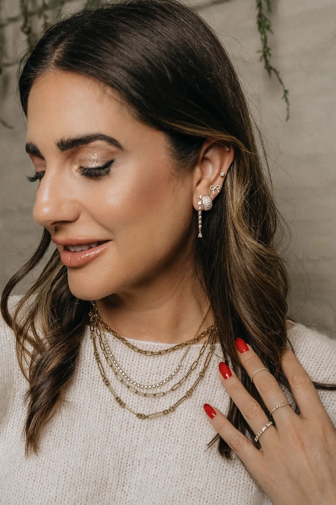extra_chunky_diamond_pav__2.webp Mama Bijoux Extra Chunky Diamond Pavé Huggies Fashion