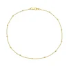 Mama Bijoux Gold Beaded Chain Anklet Online
