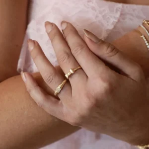 Mama Bijoux Gold Bow Ring Clearance