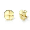 Mama Bijoux Gold Four Leaf Clover Earrings Outlet