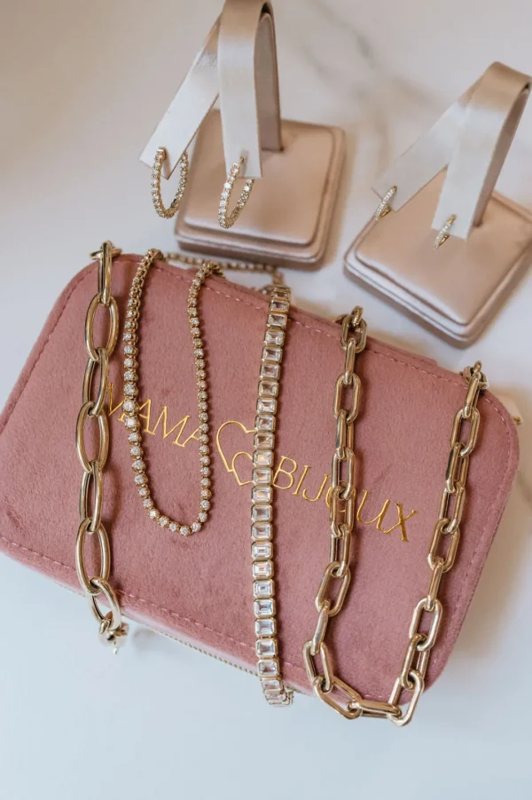 Mama Bijoux Graduated Crown Set Diamond Tennis Necklace Clearance