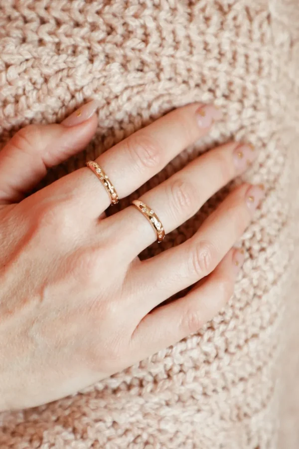 Mama Bijoux Halfway Scattered Inlay Set Diamond Ring Discount