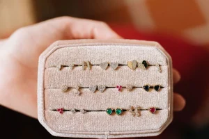 Mama Bijoux Heart Mother of Pearl & Diamond Studs Best