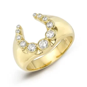 Mama Bijoux Heirloom Bezeled Diamond Horseshoe Ring Online