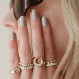 Mama Bijoux Heirloom Bezeled Diamond Horseshoe Ring Online