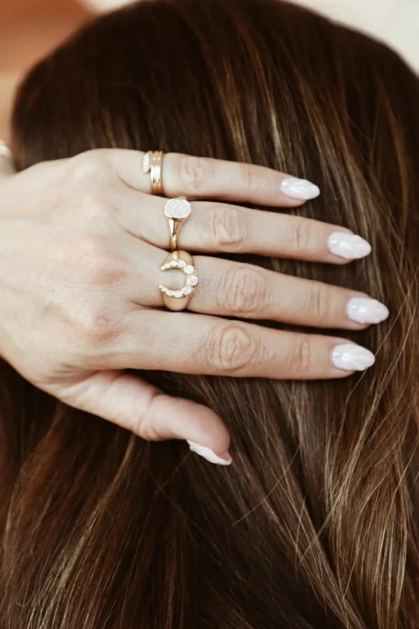 Mama Bijoux Heirloom Bezeled Diamond Horseshoe Ring Online