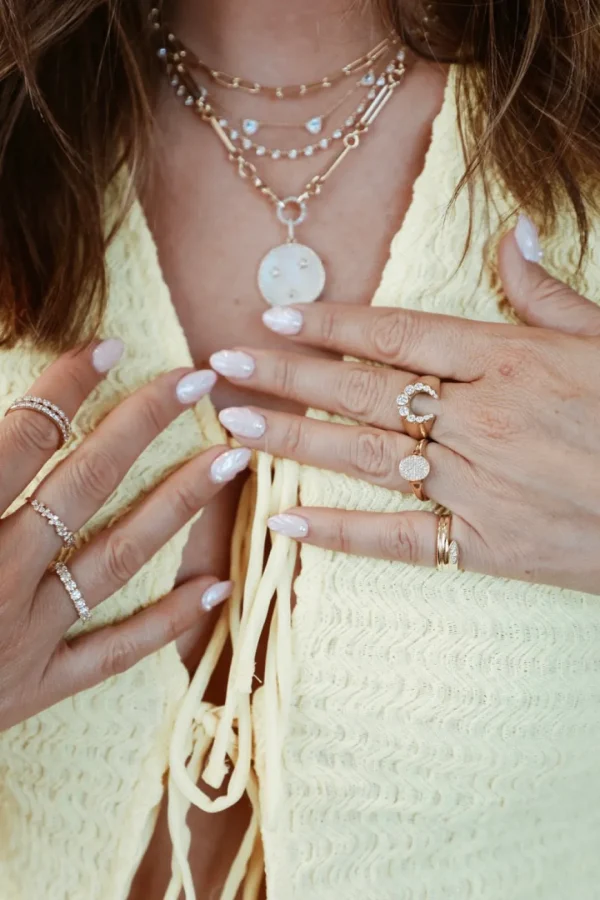 Mama Bijoux Heirloom Bezeled Diamond Horseshoe Ring Online