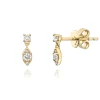 Mama Bijoux Illusion Marquise Diamond Drop Studs Sale