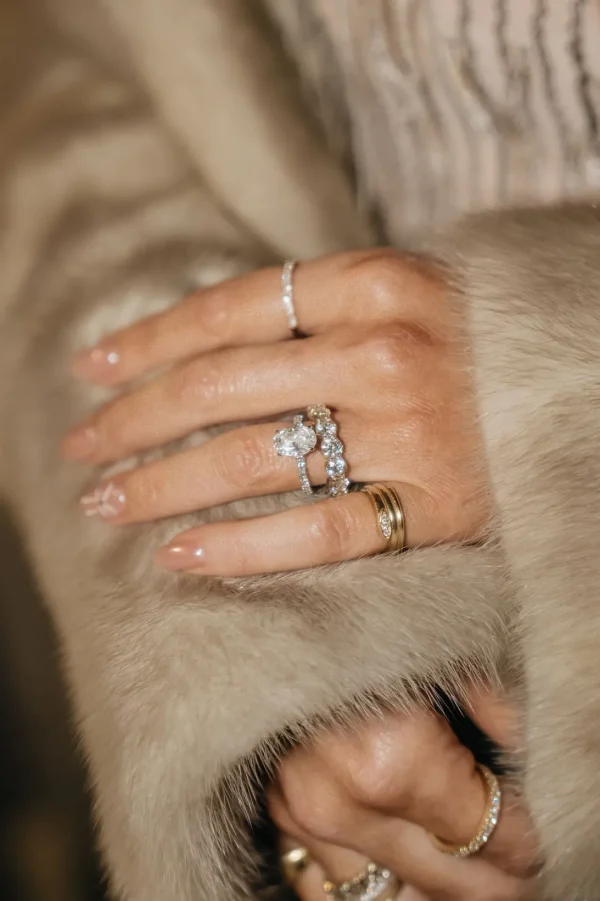 Mama Bijoux Illusion Marquise Diamond & Gold Pinky Ring Outlet