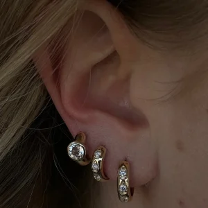 Mama Bijoux Illusion Pear Chubby Huggies (10mm) Clearance