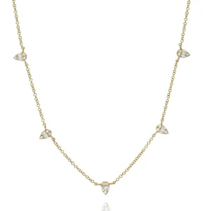 Mama Bijoux Illusion Pear Diamond Necklace Outlet