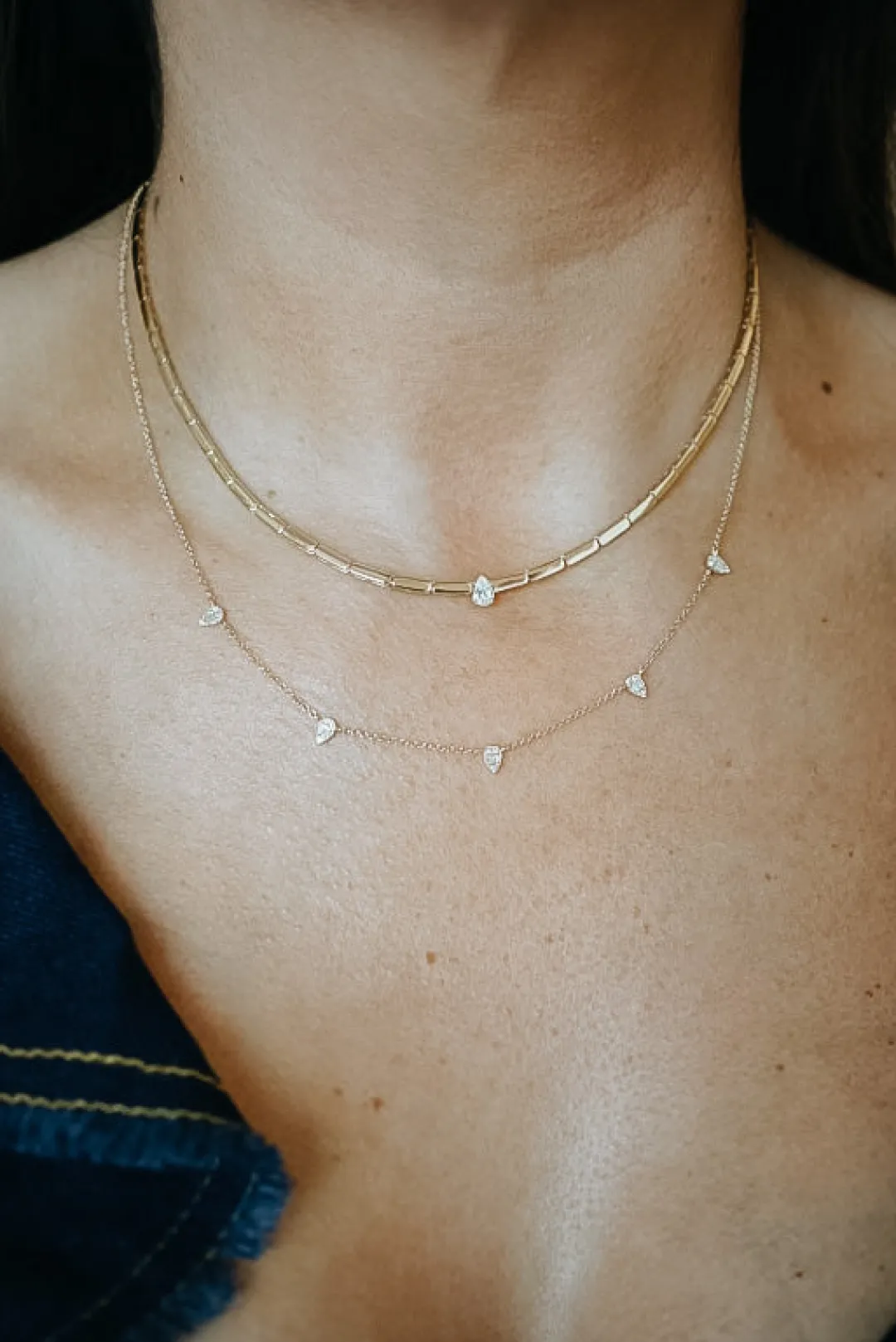 illusion_pear_diamond_nec_1.webp Mama Bijoux Illusion Pear Diamond Necklace Outlet