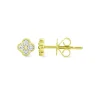 Mama Bijoux Itty Bitty Diamond Clover Studs Online