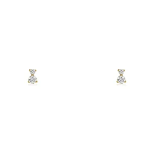 Mama Bijoux Itty Bitty Double Diamond Drop Studs Online