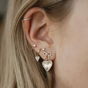 Mama Bijoux Itty Bitty Double Diamond Drop Studs Online