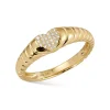 Mama Bijoux 14k Gold & Diamond Heart Signet Ring Sale