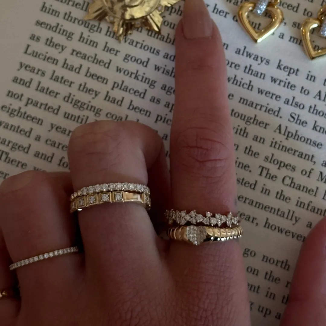 k_gold_amp_diamond_heart__2.webp Mama Bijoux 14k Gold & Diamond Heart Signet Ring Sale