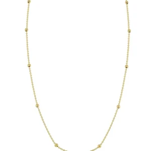 Mama Bijoux 14k Gold Chain & Ball Station Kids Necklace Discount