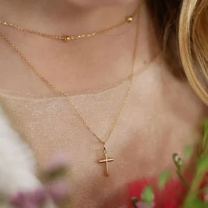 Mama Bijoux 14k Gold Chain & Ball Station Kids Necklace Discount