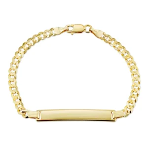 Mama Bijoux 14k Gold Chain Name Bracelet (Adult Size) New