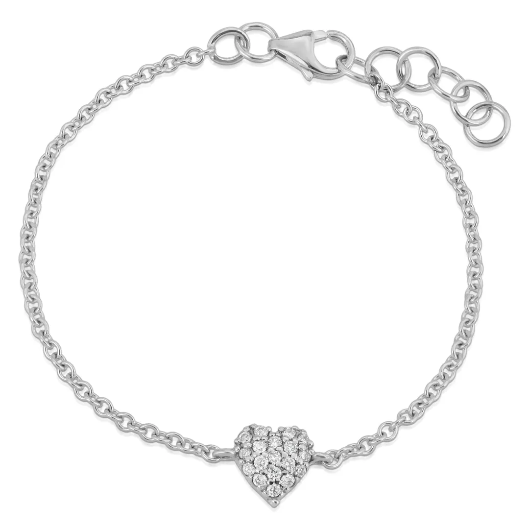 k_gold_diamond_heart_brac_8-1.webp Mama Bijoux 14k Gold Diamond Heart Bracelet (Baby/Child Size) Hot