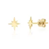 Mama Bijoux 14k Gold Starburst Studs Fashion