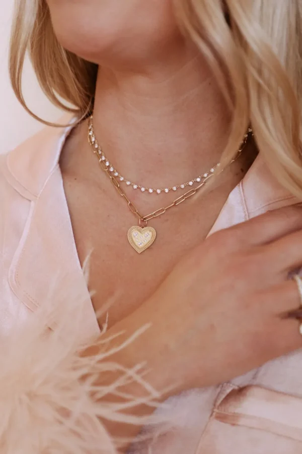 Mama Bijoux 14k Yellow Gold Mini Rounded Paper Clip Chain Necklace Online