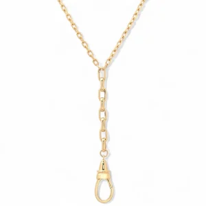 Mama Bijoux Key Fob Clasp Lariat Chain Necklace Outlet