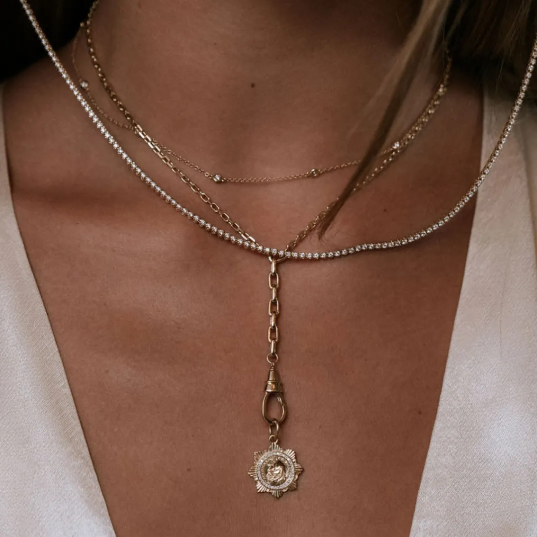 key_fob_clasp_lariat_chai_2.webp Mama Bijoux Key Fob Clasp Lariat Chain Necklace Outlet