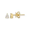 Mama Bijoux La Grande Pear Diamond Studs (3mm x 4.5mm) Discount