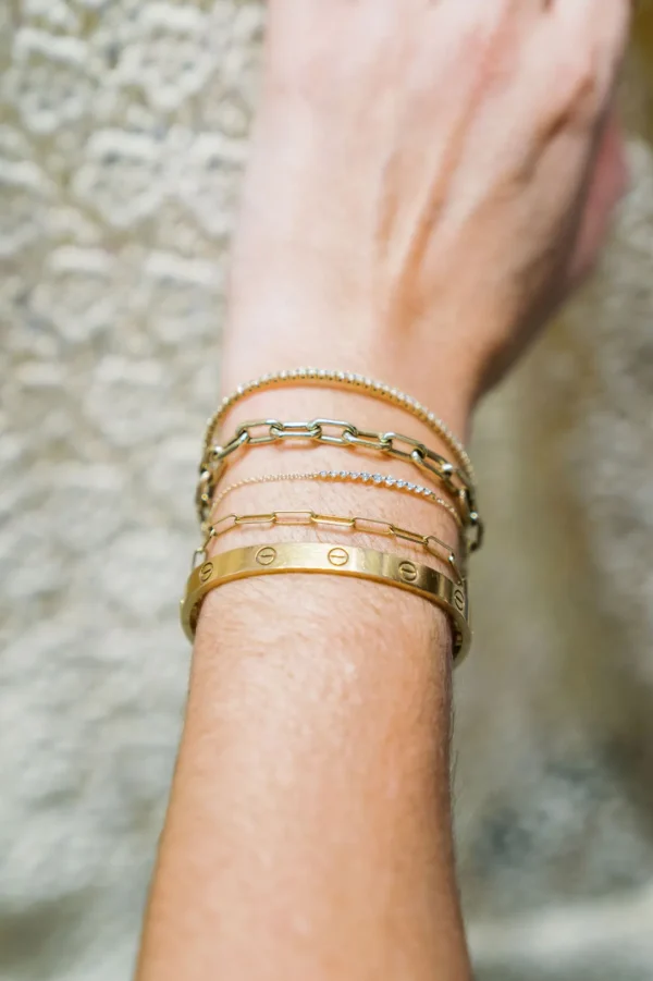 Mama Bijoux La Princesse Diamond Bar Bracelet Hot