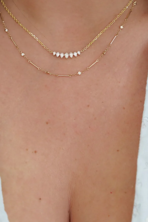 Mama Bijoux La Princesse Grande - Pear Shaped Diamond Necklace Best