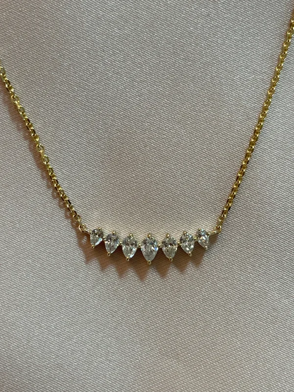 Mama Bijoux La Princesse Grande - Pear Shaped Diamond Necklace Best