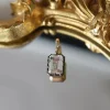 Mama Bijoux Large White Topaz Black Rhodium Pendant Outlet