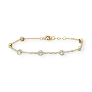 Mama Bijoux Le Circle of Love Halo Diamond Tennis Bracelet Sale