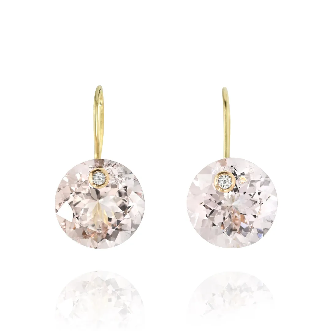 light_pink_morganite_amp__0.webp Mama Bijoux Light Pink Morganite & Diamond Floating Drop Earrings New