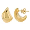 Mama Bijoux Lightweight Smooth Drop Gold Earrings Clearance