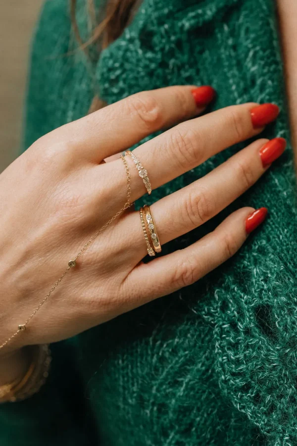 Mama Bijoux Lucky 7 Diamond Gypsy Stacking Ring Best