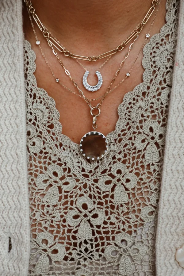Mama Bijoux Lucky Horseshoe Necklace Outlet