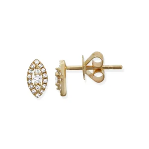 Mama Bijoux Marquise Halo Diamond Studs Sale