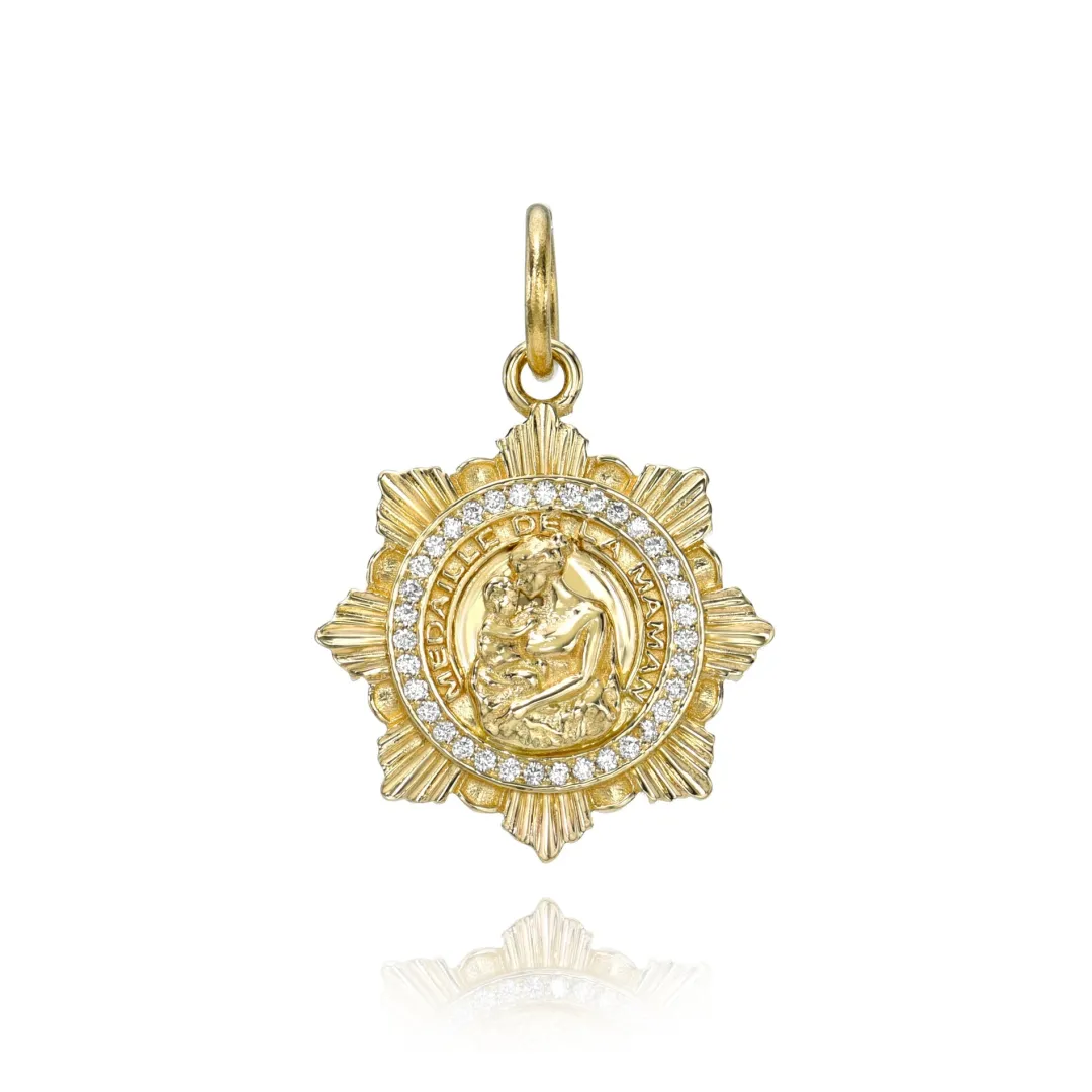 mdaille_de_la_maman_relau_1.webp Mama Bijoux Médaille de La Maman (Relaunch) Clearance