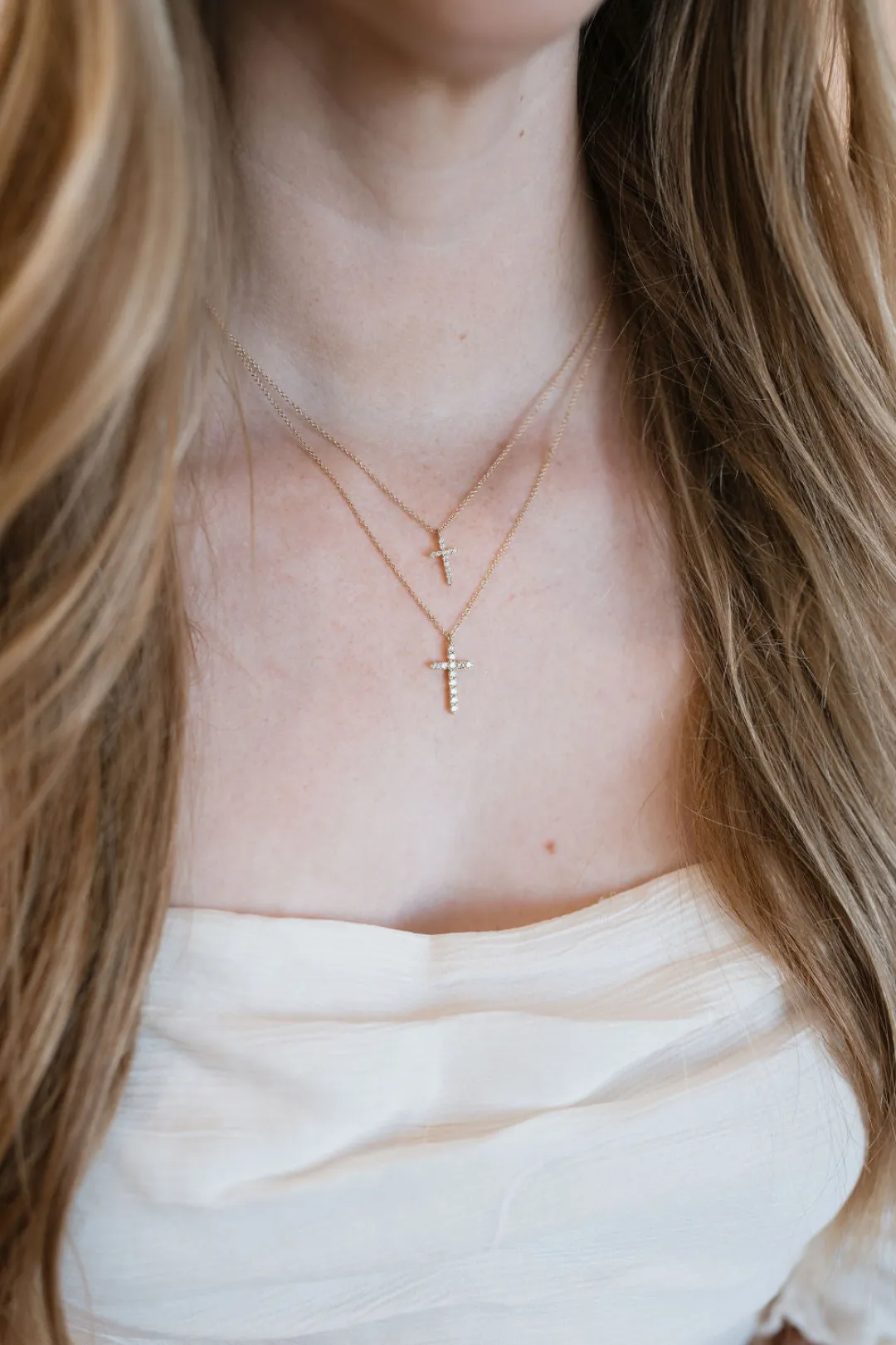medium_diamond_cross_neck_1.webp Mama Bijoux Medium Diamond Cross Necklace Clearance