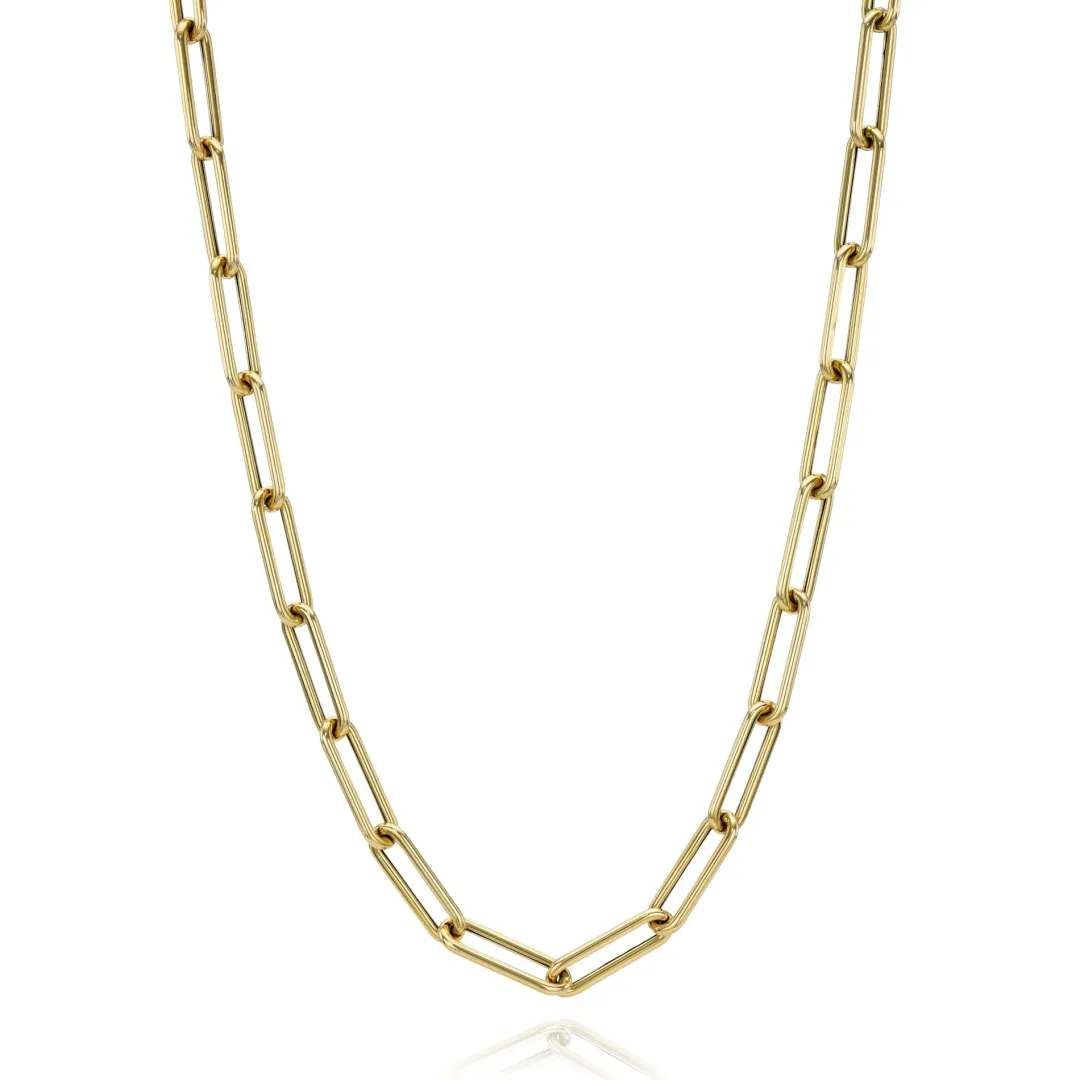medium_rounded_k_gold_pap_0.webp Mama Bijoux Medium Rounded 14k Gold Paperclip Chain Clearance