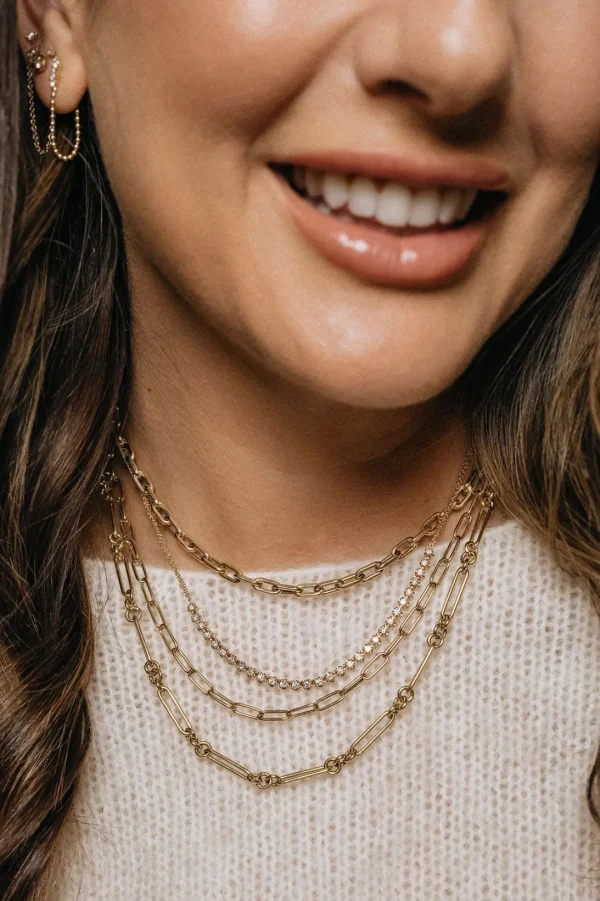 Mama Bijoux Medium Rounded 14k Gold Paperclip Chain Clearance