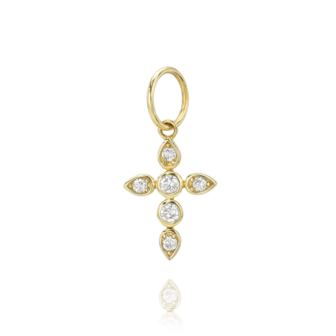 mini_bezel_diamond_cross__0.webp Mama Bijoux Mini Bezel Diamond Cross Charm Online