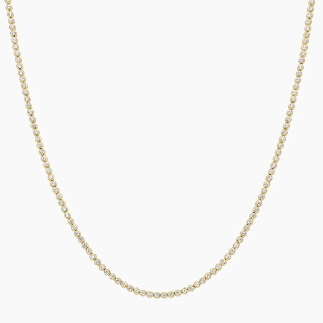 mini_bezel_set_natural_di_0.webp Mama Bijoux Mini Bezel Set Natural Diamond Tennis Necklace (2.33ct) Discount