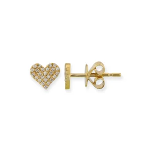 Mama Bijoux Mini Bijoux Heart Studs Fashion