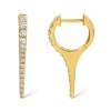 Mama Bijoux Mini Bijoux Needle Diamond Earrings Outlet
